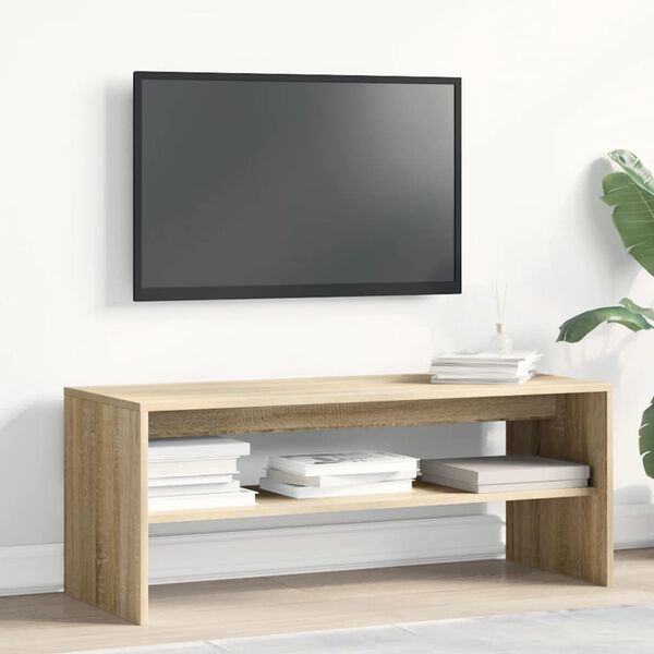 vidaXL TV-benk sonoma eik 100x40x40 cm sponplate