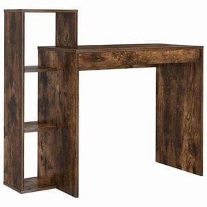 vidaXL Skrivebord R&oslash;kt eik Konstruert tre 100 x 40 x 90 cm