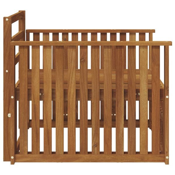 vidaXL 2 Stk Sofa med armlener Solid akasietre Naturlig