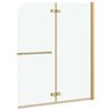 vidaXL Leddet dusjdør med 2 paneler ESG 120x140 cm