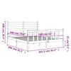 vidaXL Sengeramme uten madrass 160x200 cm heltre furu