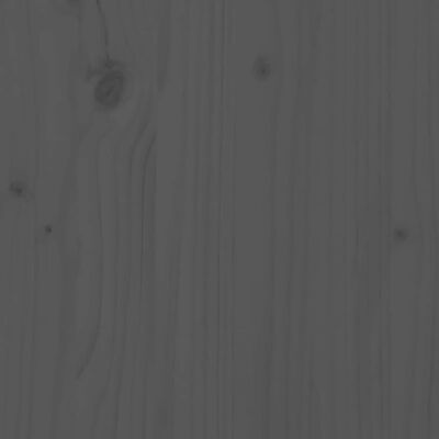 vidaXL Seniorseng grå 180x200 cm heltre furu
