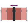 vidaXL Uttrekkbar sidemarkise terrakotta 120x1200 cm