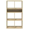 vidaXL Bokhylle sonoma eik 66x31x112 cm konstruert tre