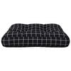 vidaXL Pallepute svart rutem&oslash;nster 60x61,5x10 cm oxfordstoff