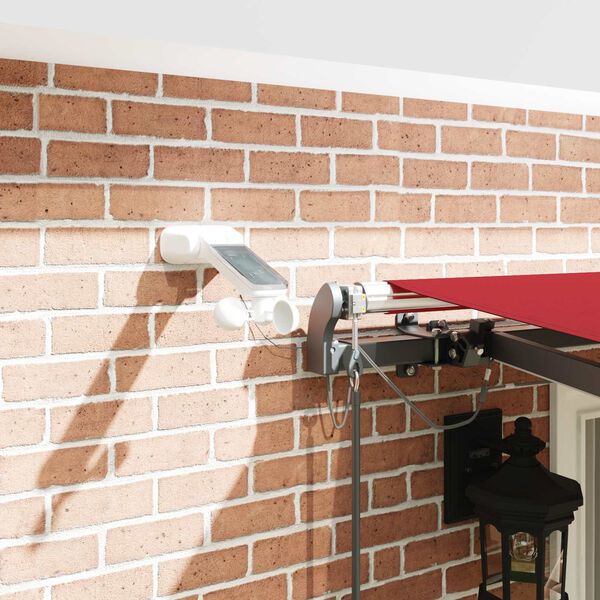 vidaXL Markiseduk med R&oslash;d 400 &times; 350 cm Polyester