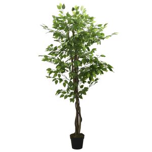 vidaXL Kunstig fikentre 630 blader 120 cm gr&oslash;nn