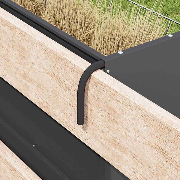 vidaXL Hengende Høyfôringssystem Svart 61 x 33 x 66 cm