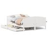 vidaXL Sengeramme uten madrass hvit 120x200 cm heltre furu