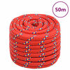 vidaXL B&aring;ttau r&oslash;d 20 mm 50 m polypropylen