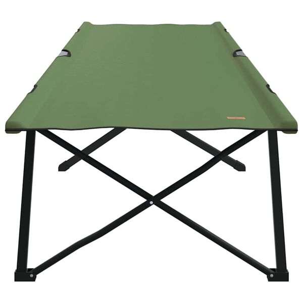 vidaXL Sammenleggbar camping seng grønn 206 x 76 x 74 cm
