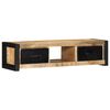 vidaXL TV-benk 100x30x25 cm grovt heltre mangotre