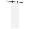 vidaXL Skyved&oslash;r ORKDAL 78 x 211 cm Konstruert tre Hvit og svart
