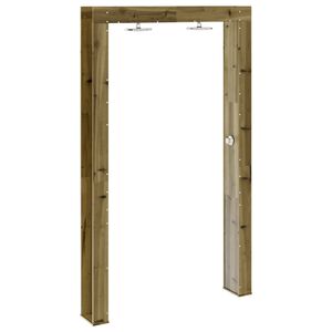 vidaXL Utend&oslash;rs dusj Naturlig 137 x 23 x 226 cm Impregnert furu