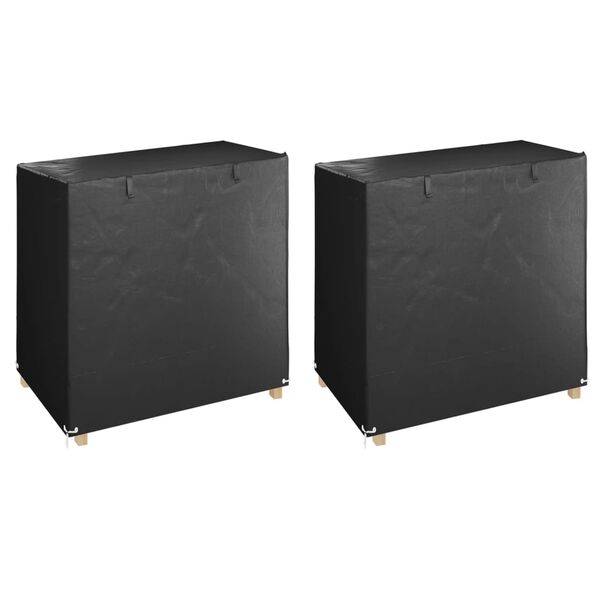 vidaXL Trekk til huskebenk 2 stk 8 maljer 125x90x135/165 cm polyetylen