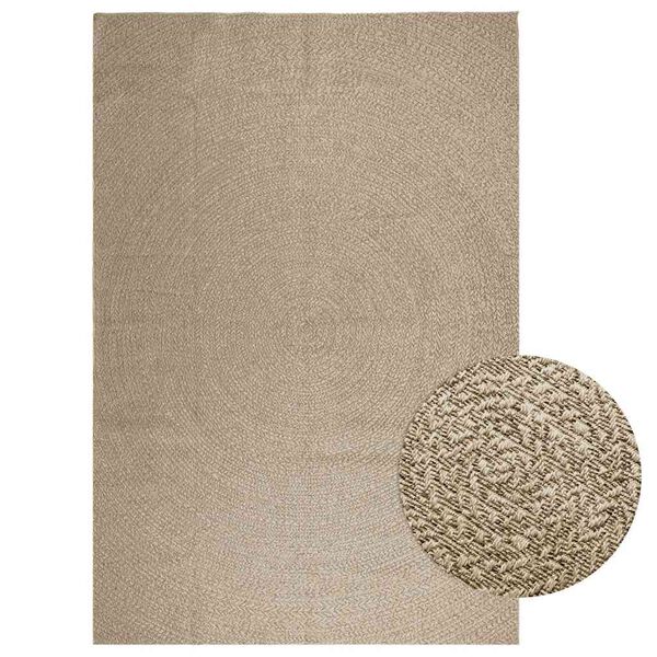 vidaXL Teppe ZIZUR beige 240x340cm jute-utseende innendørs og utendørs