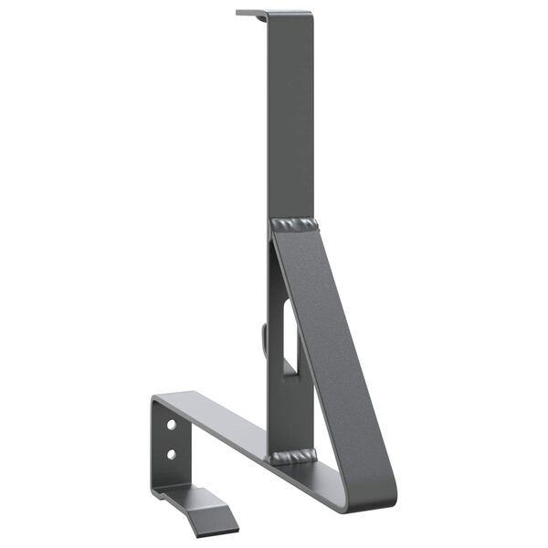 vidaXL Sn&oslash;beskyttelsesst&oslash;tte 12 pcs Antrasitt 29,5 x 3 x 34,5 cm St&aring;l