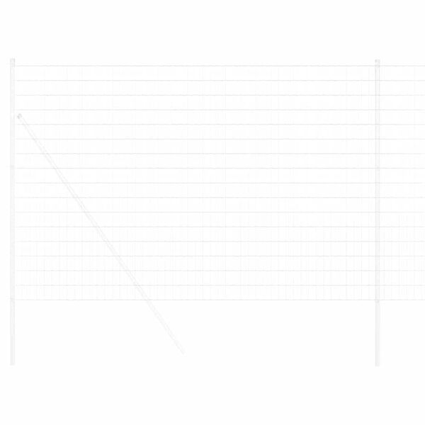 vidaXL Euro gjerde sølv 1.6 x 10 m Varmegalvanisert jern