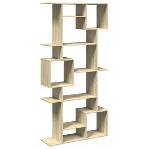 vidaXL Bokhylle sonoma eik 92x29x188 cm konstruert tre