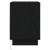 vidaXL Nattbordskap Svart Eik 39 x 34,5 x 50 cm Konstruert tre