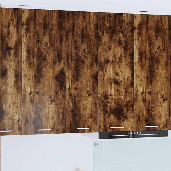 vidaXL Hengende skap med d&oslash;r R&oslash;kt eik 30 x 31 x 100 cm Konstruert tre