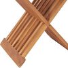 vidaXL Sammenleggbar krakk 40x32x45 cm heltre teak