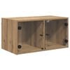 vidaXL Veggskap 68 x 37 x 35 cm Konstruert tre Artisan Eik