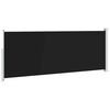 vidaXL Uttrekkbar sidemarkise 180x500 cm svart