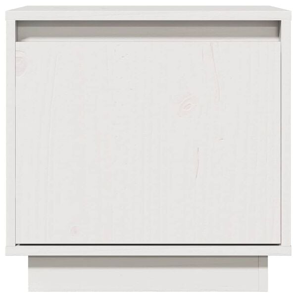 vidaXL Nattbord 40x30x40 heltre furu hvit