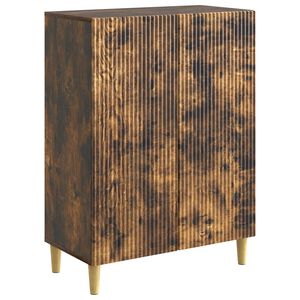 vidaXL Serviesskap R&oslash;kt Eik 66 x 34,5 x 90 cm Konstruert tre