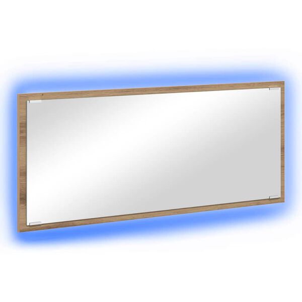 vidaXL Speil Veggmontert Artisan Eik 90 x 8,5 x 37 cm Konstruert tre