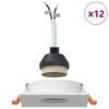 vidaXL Spotlight 12 pcs Hvit 9 x 9 x 2 cm Aluminium