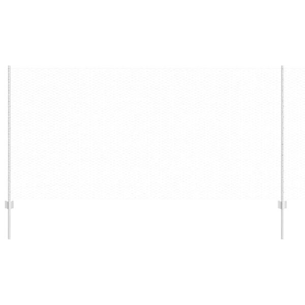 vidaXL Gjerde og St&oslash;tte s&oslash;lv 1,2 x 10 m St&aring;l