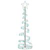 vidaXL LED Juletre med Baubles 120 LEDs Varm Hvit 180 cm