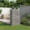 vidaXL Gabion hevet seng s&oslash;lv 90 x 50 x 150 cm Galvanisert St&aring;l