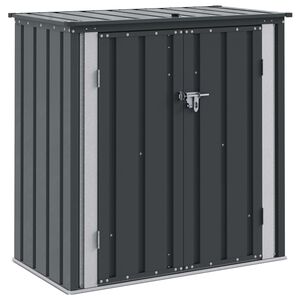 vidaXL Hage Lagringsboks Svart 101,5 x 57 x 100,5 cm St&aring;l