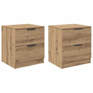 vidaXL Nattbordskap 2 stk. Artisan Eik 45 x 39 x 50 cm Konstruert tre