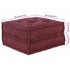 vidaXL Modulsofa 2 pcs Marron 140 x 70 x 36 cm stoff