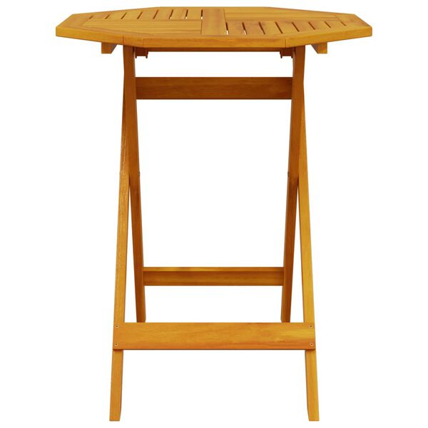 vidaXL Sammenleggbart bistrosett 3 deler heltre akasie