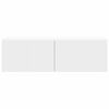vidaXL TV Veggskap Veggmontert Hvit 98 x 31 x 29,5 cm Konstruert tre