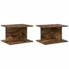 vidaXL Nattbord 2 stk. R&oslash;kt eik 40 x 30 x 25 cm Konstruert tre