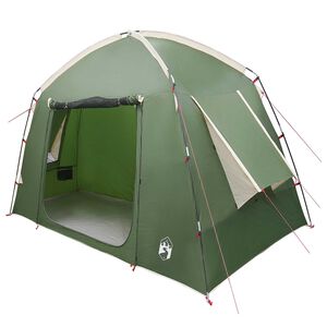 vidaXL Hyttetelt med tak Gr&oslash;nn 210 x 210 x 138 cm Polyester