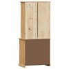 vidaXL Highboard VIGO 78x40x175 cm heltre furu