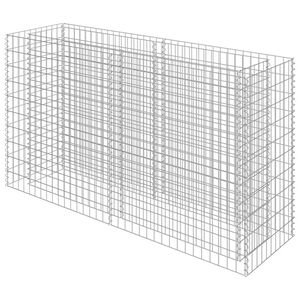 vidaXL Gabion h&oslash;ybed galvanisert st&aring;l 180x50x100 cm