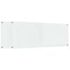 vidaXL Kj&oslash;kkenbenkplate 2 stk. Gjennomsiktig 110 x 40 cm herdet glass
