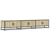 vidaXL TV-benk sonoma eik 240x35x41 cm konstruert tre