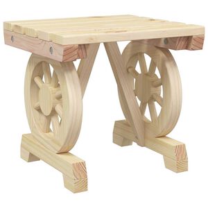vidaXL Hagefotskammel 40x36,5x38,5 cm heltre gran