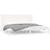 vidaXL Sengeramme hvit heltre 180x200 cm Super King