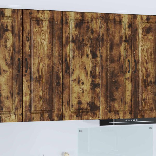 vidaXL Kj&oslash;kkenskap Kalmar R&oslash;kt eik 40 x 31 x 100 cm Konstruert tre