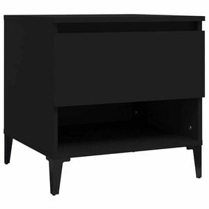 vidaXL Sidebord svart 50x46x50 cm konstruert tre